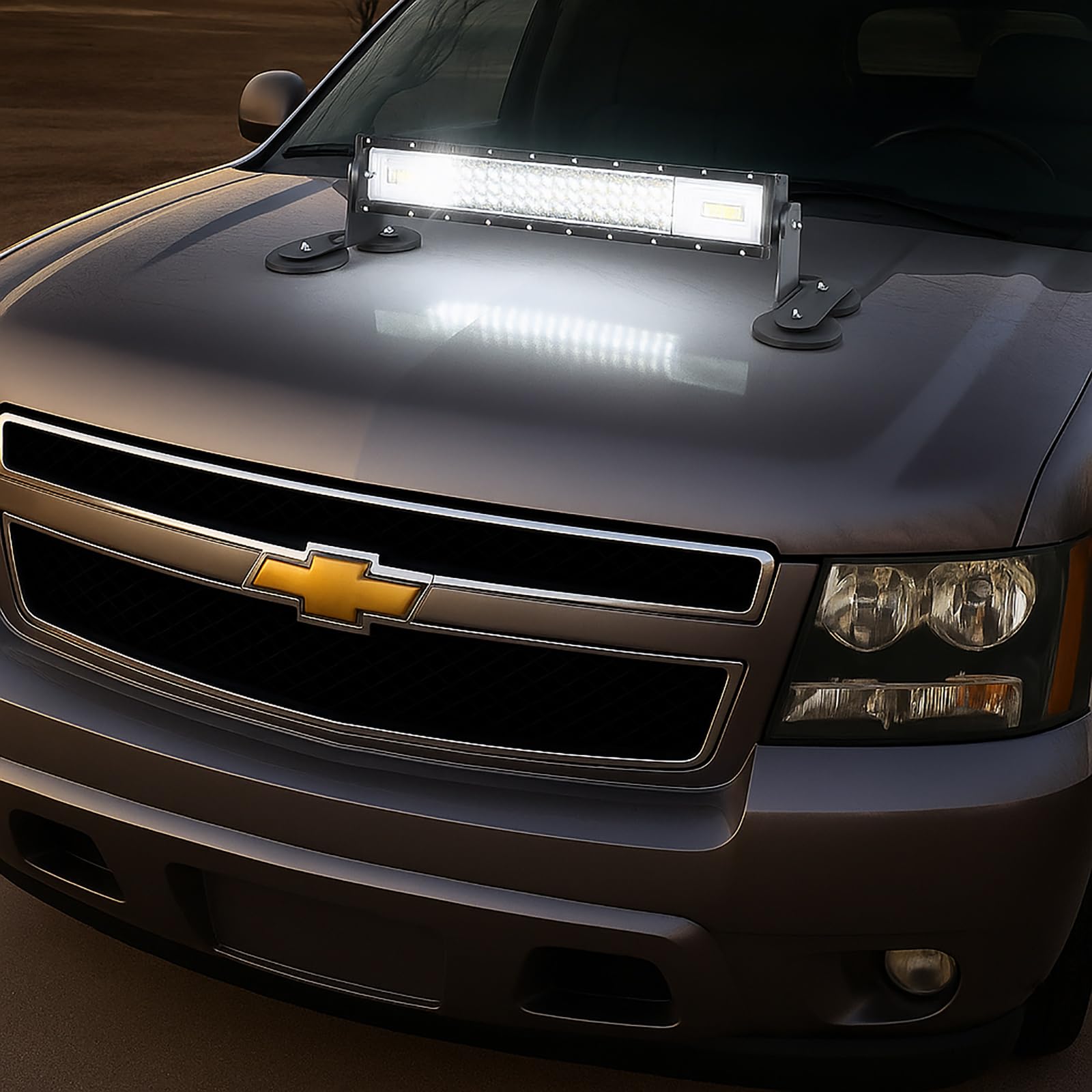 Willpower Listwa LED z uchwytem magnetycznym i okablowaniem 32 cale 405 W kombinacja punktowa i rampy powodziowej LED do 4x4 samochodów ciężarowych ciągników SUV ATV 4x4