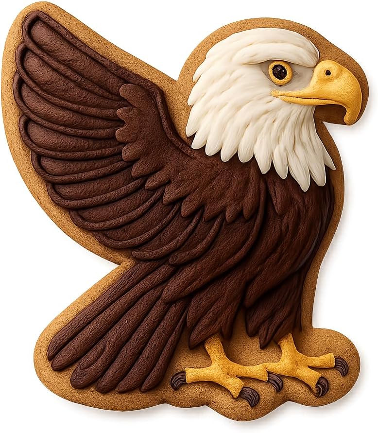 Majestic Eagle 412 Cookie Cutter - 4x3.2" Premium Baking Design