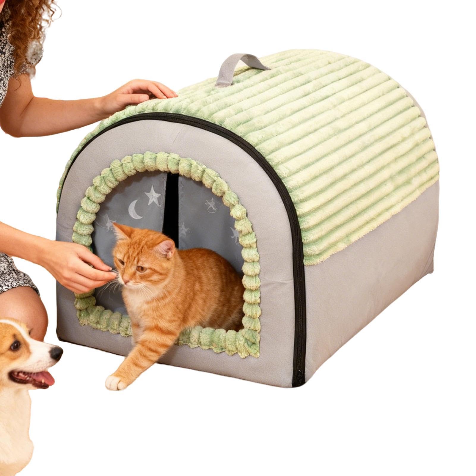 Cama Cueva Para Gatos Refugio Para Mascotas Desmontable | Tienda Para Gatos Lavable Para Cachorros En Hogar Sala De Estar Dormitorio Área De Juegos Apartamento