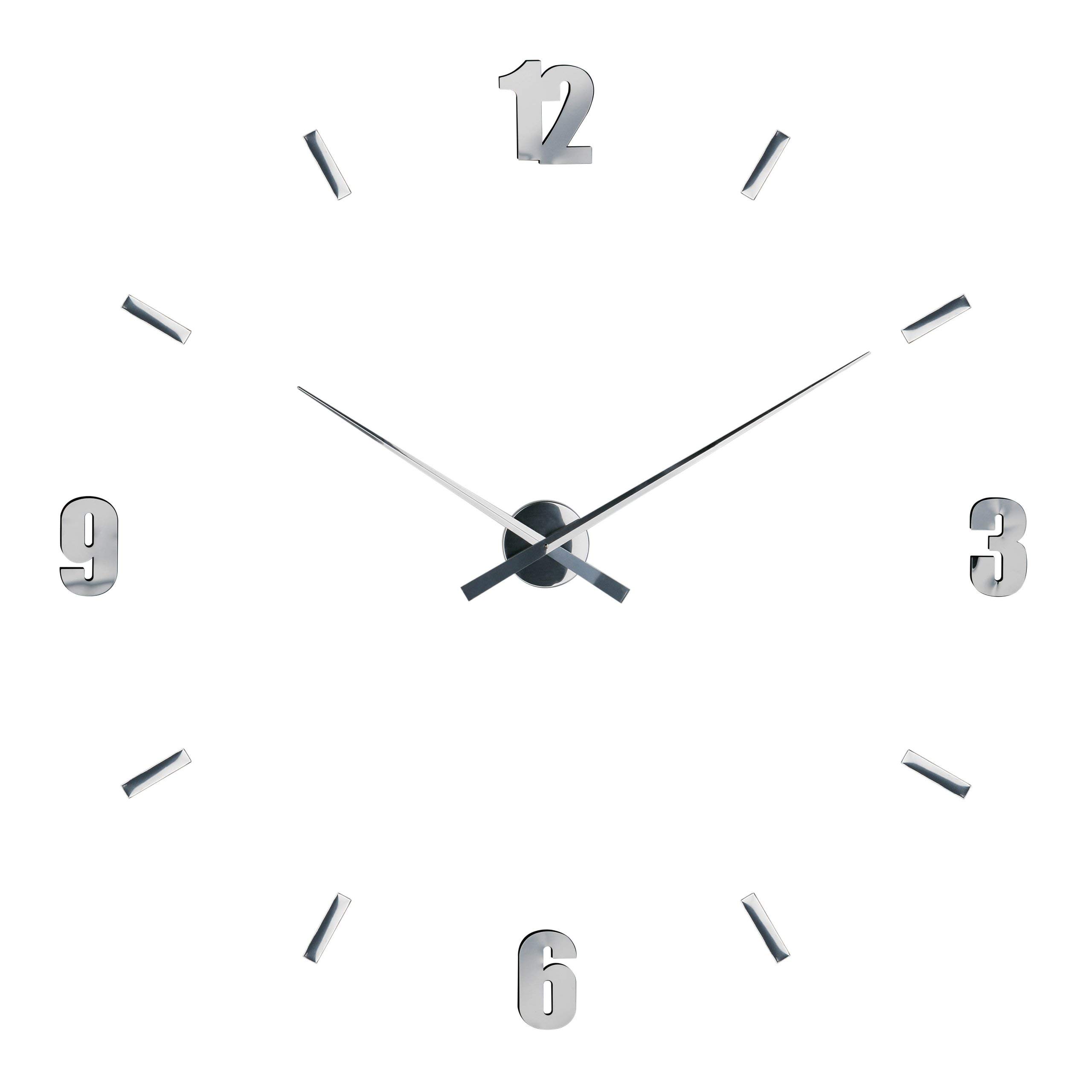Premier Housewares DIY Wall Clock with Mirrored Numbers