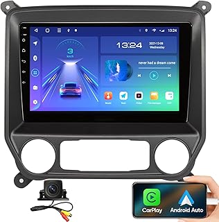 10.1 Inch 5G WiFi 1280 * 720 Resolution Car Stereo for Chevy Silverado/GMC Sierra 2014-2018 Android 12 with Carplay Android Auto, Support 48EQ Mirroring Airplay Backup1080P SWC