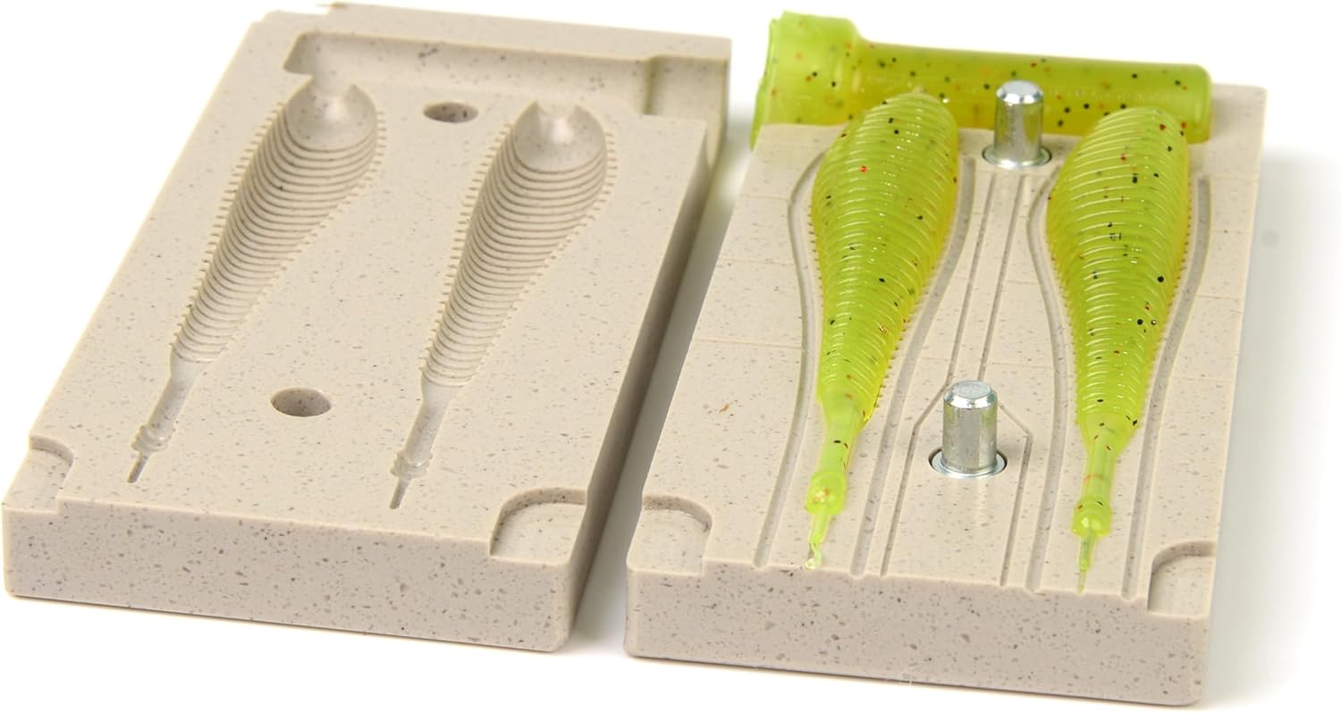 Soft Plastiс Mold Lure Making Injection Molds Fishing Lures Two Cavity Spunk Shad 3.5''