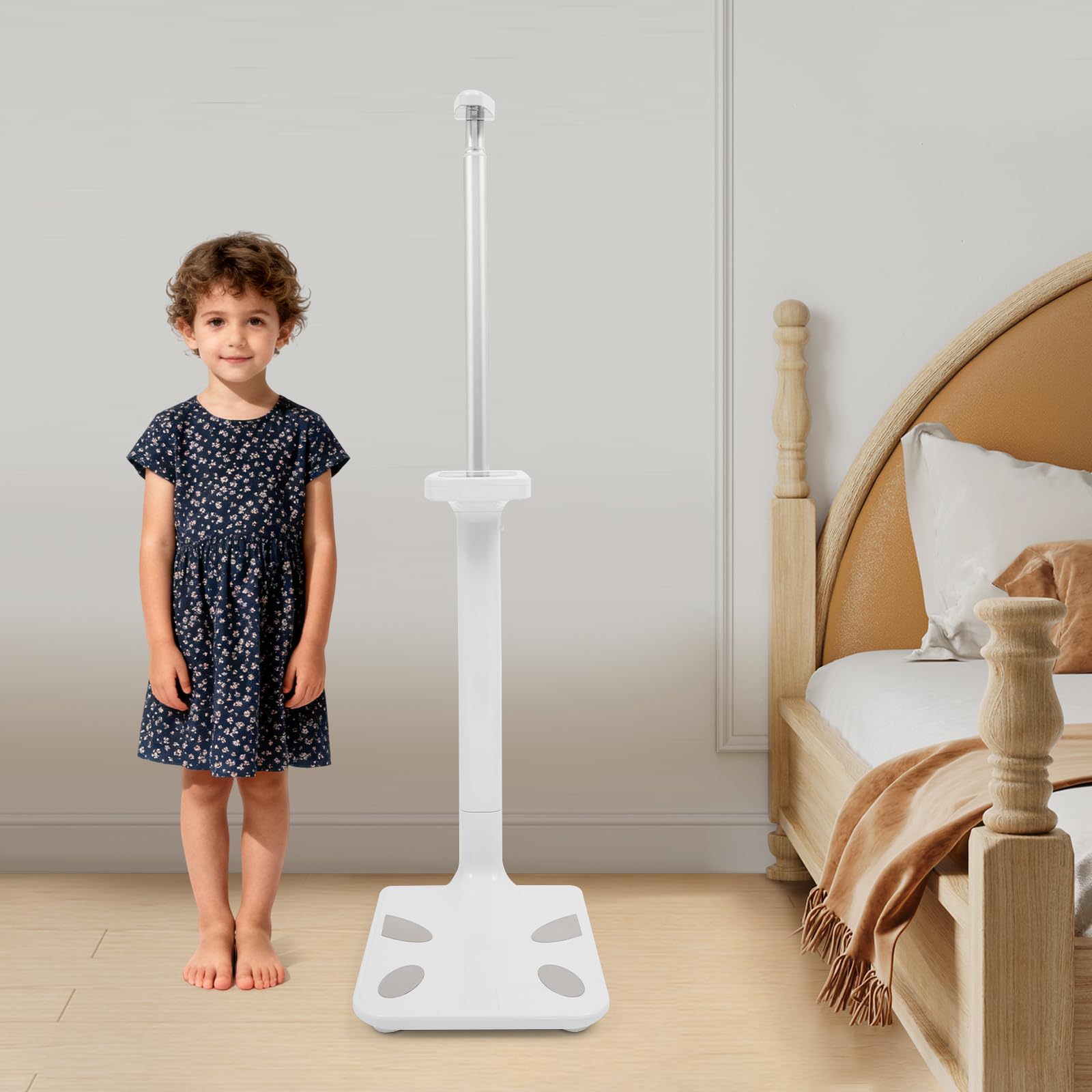 Professionelle Digitale Höhe- und Körperfettwaage, Ultraschall-Körperfettanalysator Gewichtskapazität, Multifunktionale Körperwaage für Zuhause, Fitnessstudio, Schul-und Klinikgebrauch, bis 200Kg