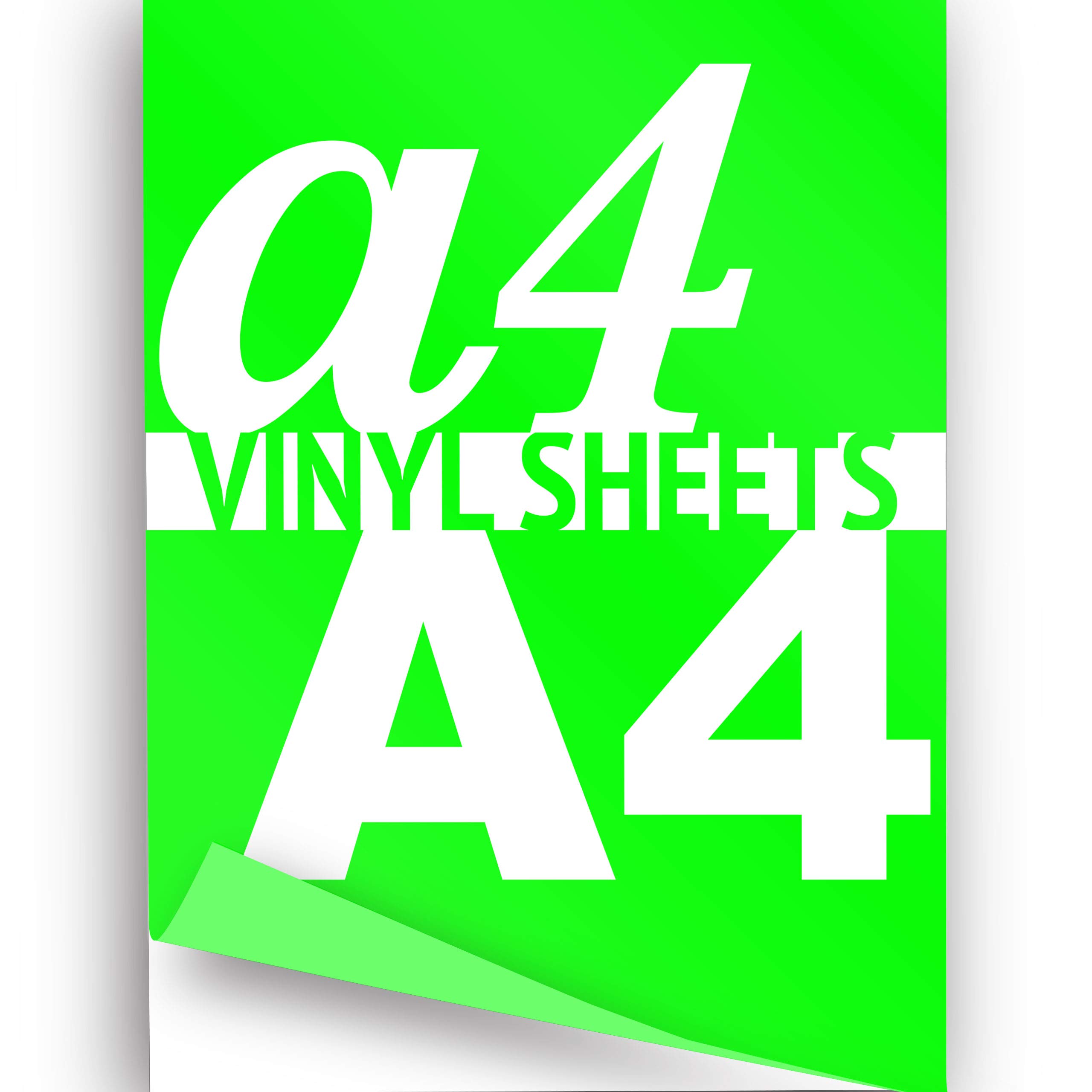 A4 verde 297 x 210 mm 10 x Flex hierro sobre papel de transferencia ropa ropa vinilo