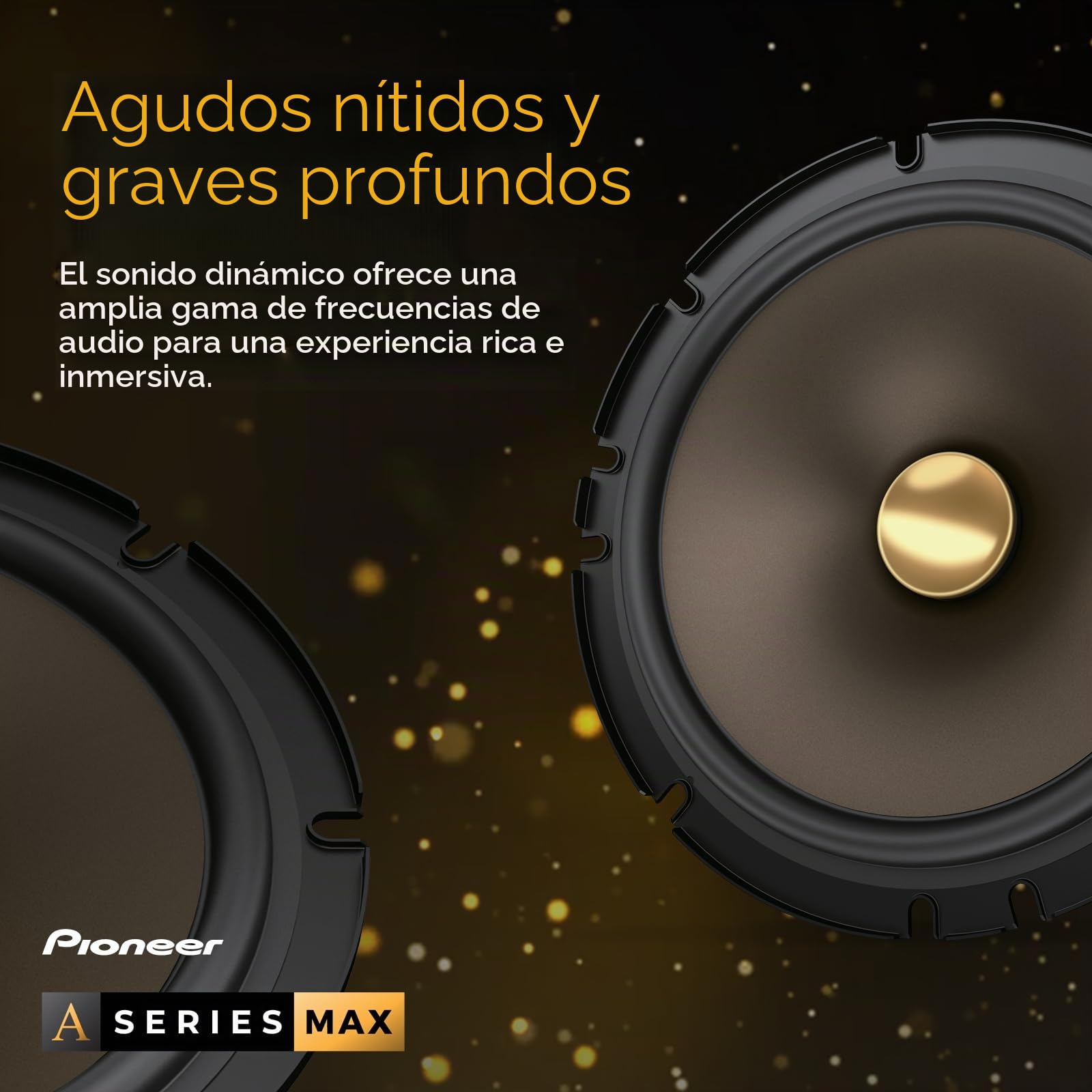 Pioneer A-Series MAX TS-A693CH, Altavoces de Audio para automóvil de 2 vías, Rango Completo, Calidad de Sonido Clara, fácil instalación y Respuesta de Graves Mejorada, Altavoces ovalados de 6 x 9