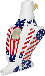 Freedom Funnel – Patriotic Eagle Beer Funnel with American Flag Design – 60oz Capacity and Smooth, Fast Pour – Made in USA – Durable, Washable Plastic – Patriotic Party Starter