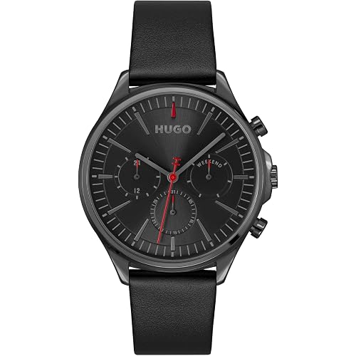 HUGO Men's #Smash Multi Watch – Stainless Steel Case, Multifunction Movement, Stylish and Fun Design, Quartz Accuracy, Bold Everyday Wear - Gift for Him