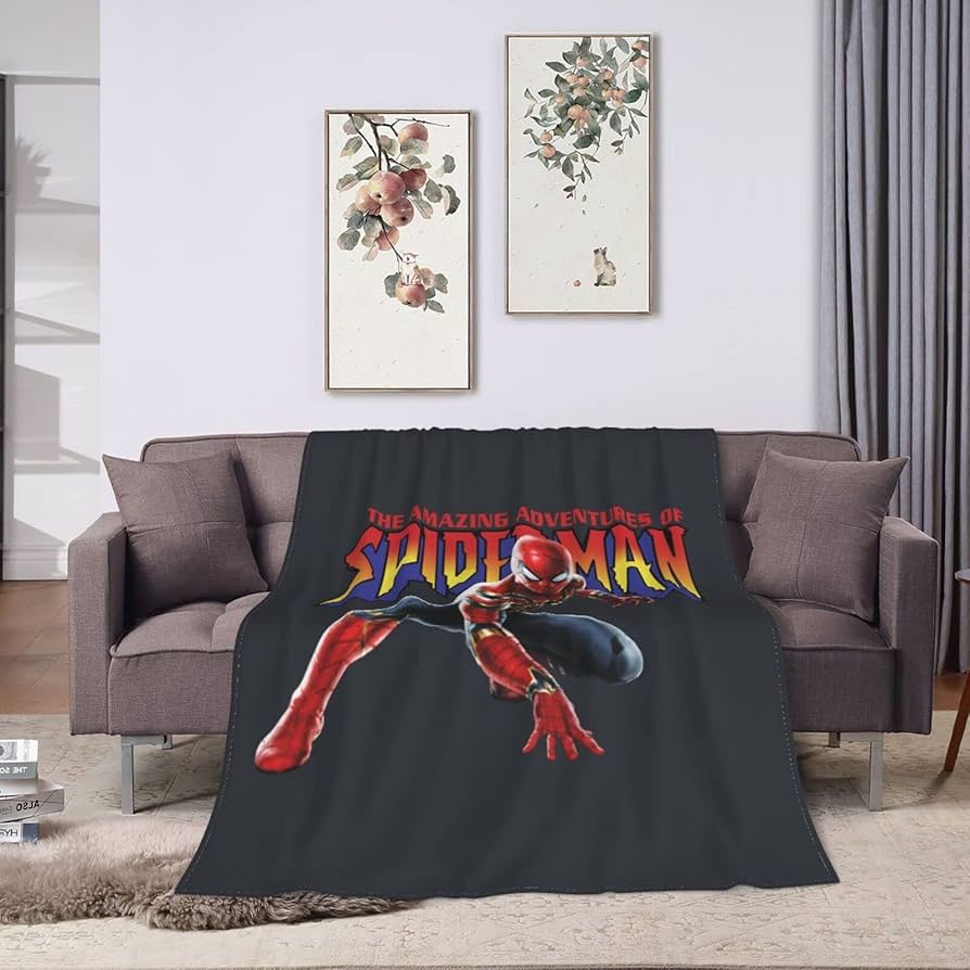 Amazon｜毛布 ブランケット スパイダーマン ひざ掛け フランネル