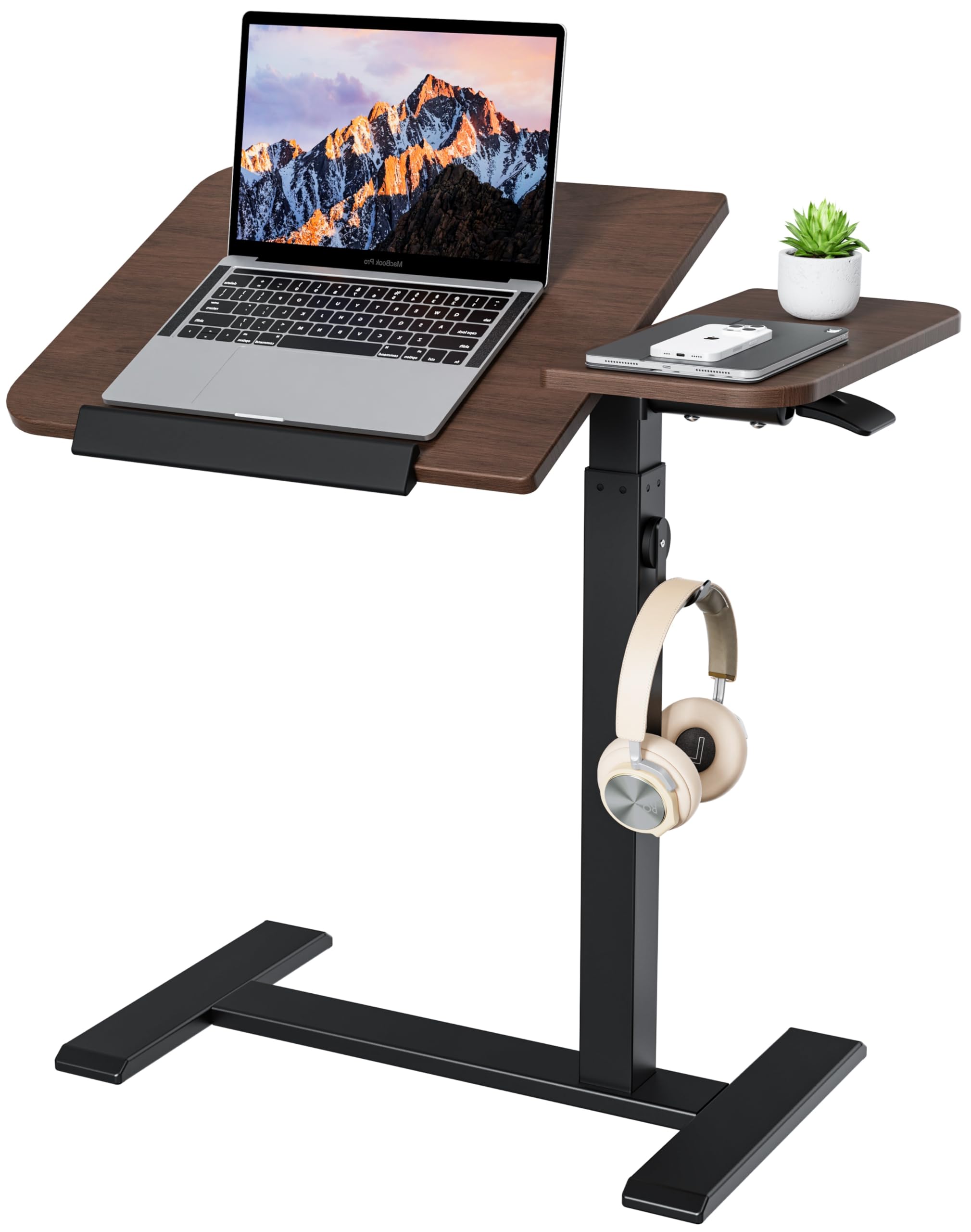 Amazon.co.jp: ETHU 角度調整サイドテーブル 昇降式ベッドテーブル 薄