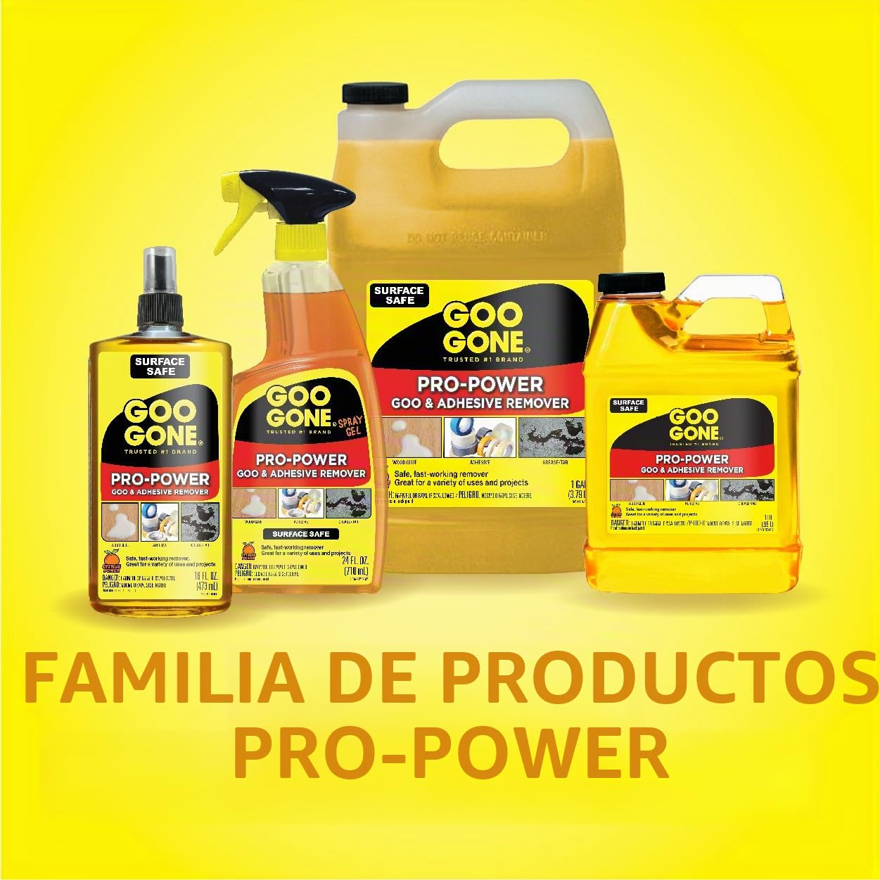 Goo Gone - Pro-Power - Limpiador eficaz, seguro para las superficies, sin olores agresivos. Se puede utilizar en herramientas y maquinaria. 236,6 ml