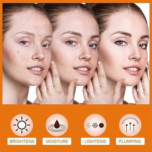 Miniatura 4 de Crema de vitamina C, crema facial de vitamina C con vitamina C hidratante facial para mujeres, antienvejecimiento y arrugas, crema facial de ácido