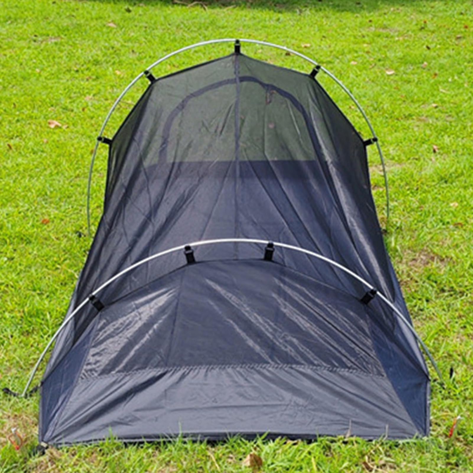 Tienda de campaña para mochilero, 1 para camping, refugio ligero y | compacto, diseño de malla transpirable, impermeable, resistente al viento, a la lluvia, senderismo, caza, montaña, viajes al
