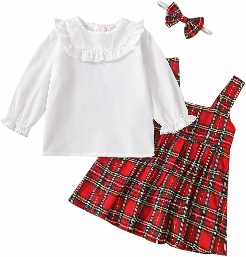 Robe Noel Beganly Robe De Noël Rouge Pour Petite Fille - Manches Longues - Tulle Verte - Tutu - Tenue De Princesse De Noël Pour 2 à 6 Ans, Flocon De Neige