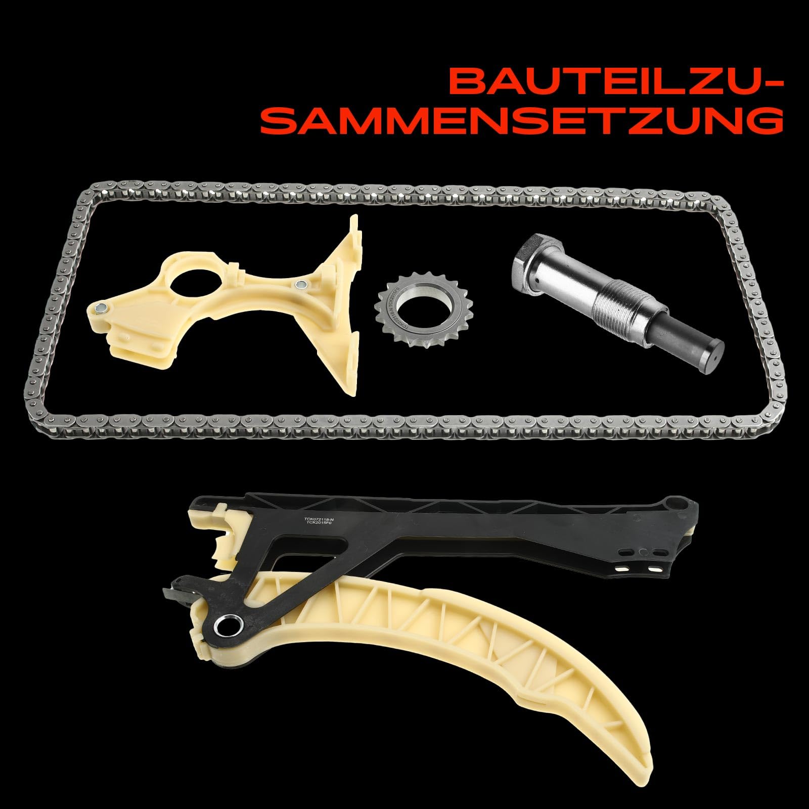 Frankberg Steuerkettensatz Kompatibel mit 1er E81 E87 116i 3er E46 E90 316i 1.6L 2002-2011 11317502180