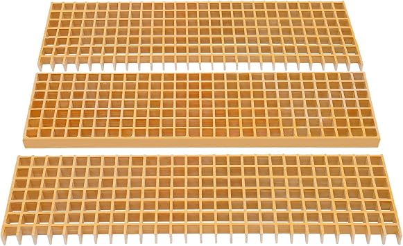 PERFERATE 3Pcs Floor Grating Fiberglass Car Wash Grille FRP Drain Grate Grating Covers 48.0310.621.49 in Tree Grate for Industrial Platforms, Floors Outdoor Drain Cover