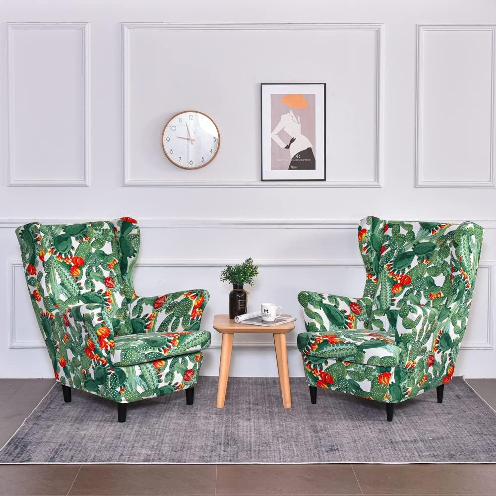Wing Chair slipcovers Armchair Covers wingback Chair Covers Wing Chair Covers 2 Pieces