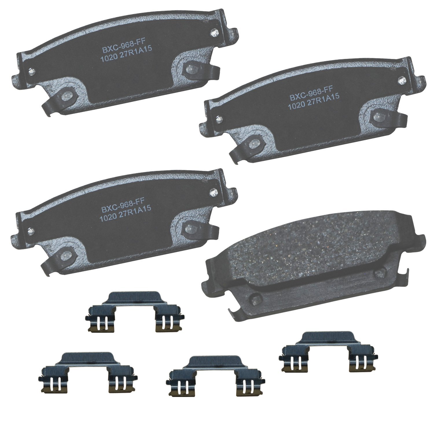Bendix Premium SBC1020 Ceramic Rear Brake Pads for Cadillac CTS 2007-2006, SRX 2009-2004, STS 2010-2006