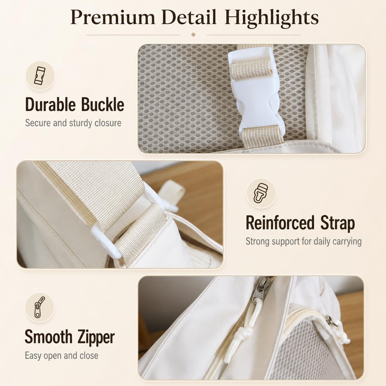 Ita Messenger Bag for Women with Plush Penguin and 4 Decorative Pins, Aesthetic Crossbody Bag Y2K Style Purse image 4