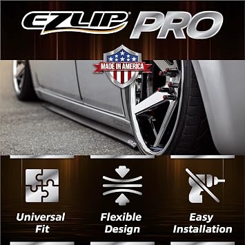 EZ Lip Side Skirts PRO Universal Flexible Side Skirts for Cars, 2-Inch