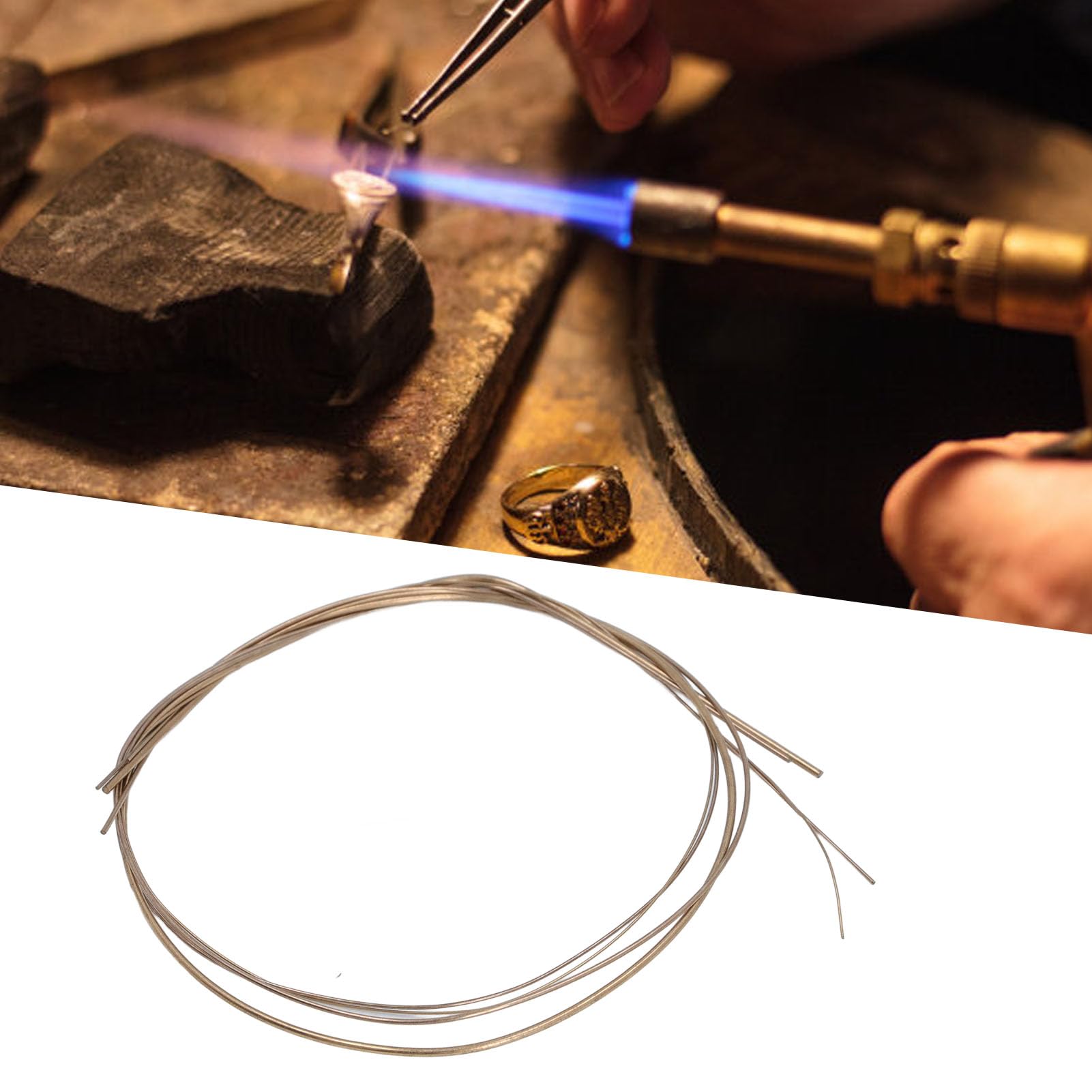 4 Pcs Solder Wire, Copper Solder Wires Flexible Soldering Wire Kit for Jewelry Making Repair Electrical Soldering 0.5mm 0.7mm 1.0mm 1.5mm