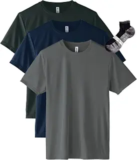 [グリマー] 半袖 3.5オンス インターロック ドライ Tシャツ [クルーネック] 00350-AIT