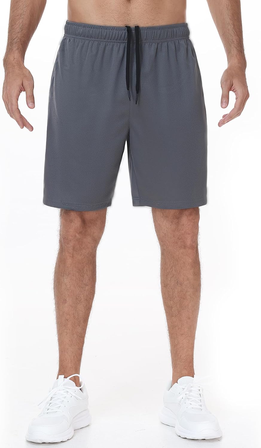Men's Athletic Shorts 9" Mesh Workout Running Shorts image 3