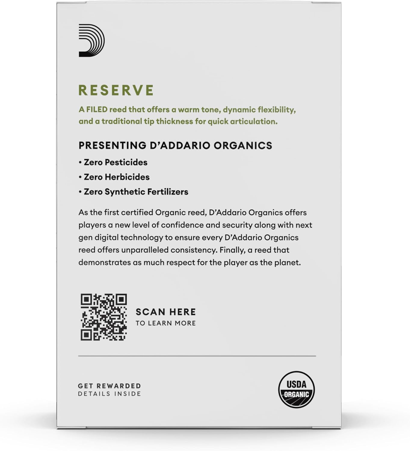  Organic Reserve Alto Sax Reeds Strength 2.5, 10-Pack thumbnail