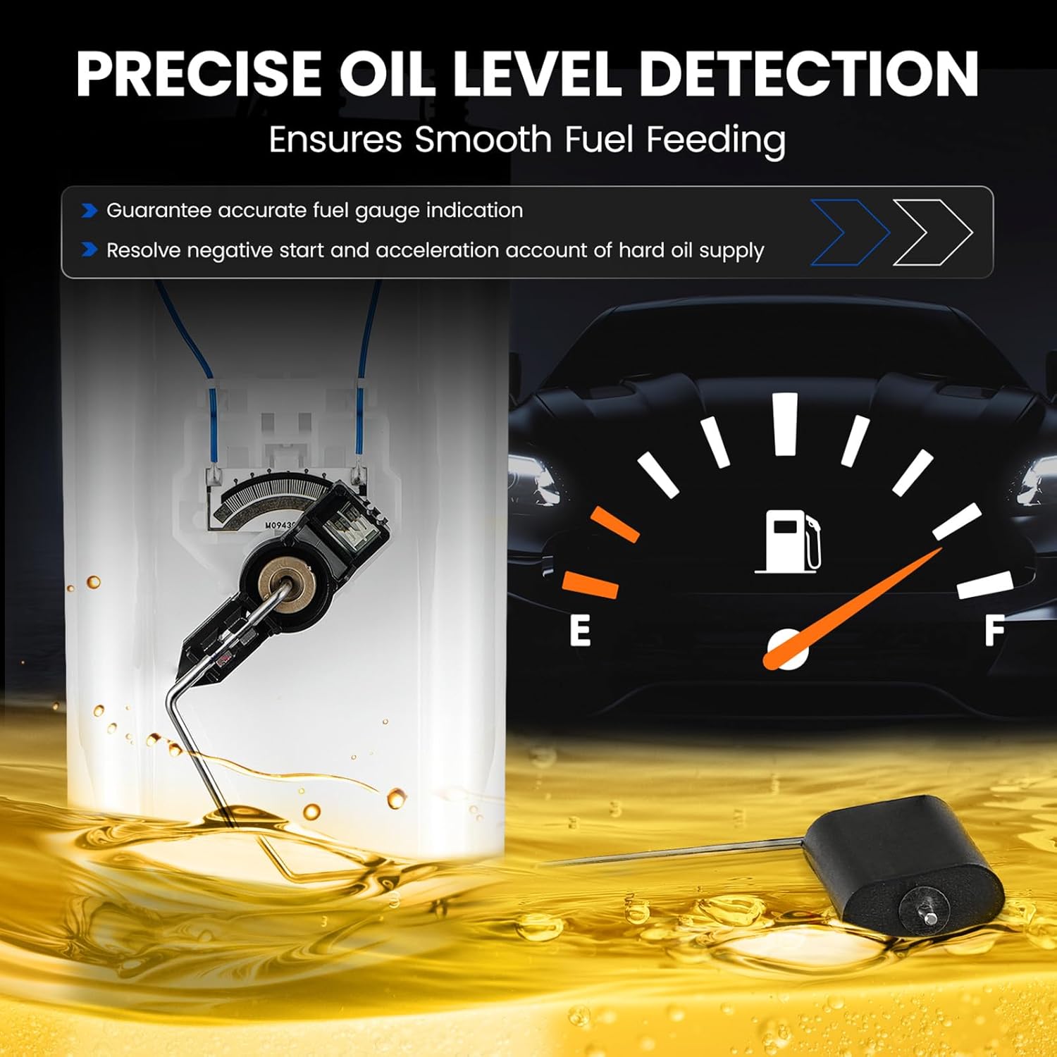 E8635M Fuel Pump Module Assembly Compatible with Volvo S60 2003-2004, S80 2003-2005, V70 2003-2004, XC70 XC90 2003-2005, 2.3L 2.4L 2.5L 2.9L, Replaces A44008, D5035M - Image 4