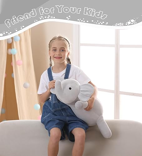 Miniatura 19 de Wepop Animales de peluche con peso de 5 libras, animal de peluche de gato grande de 24 pulgadas, almohadas de peluche, regalos para niños, adultos