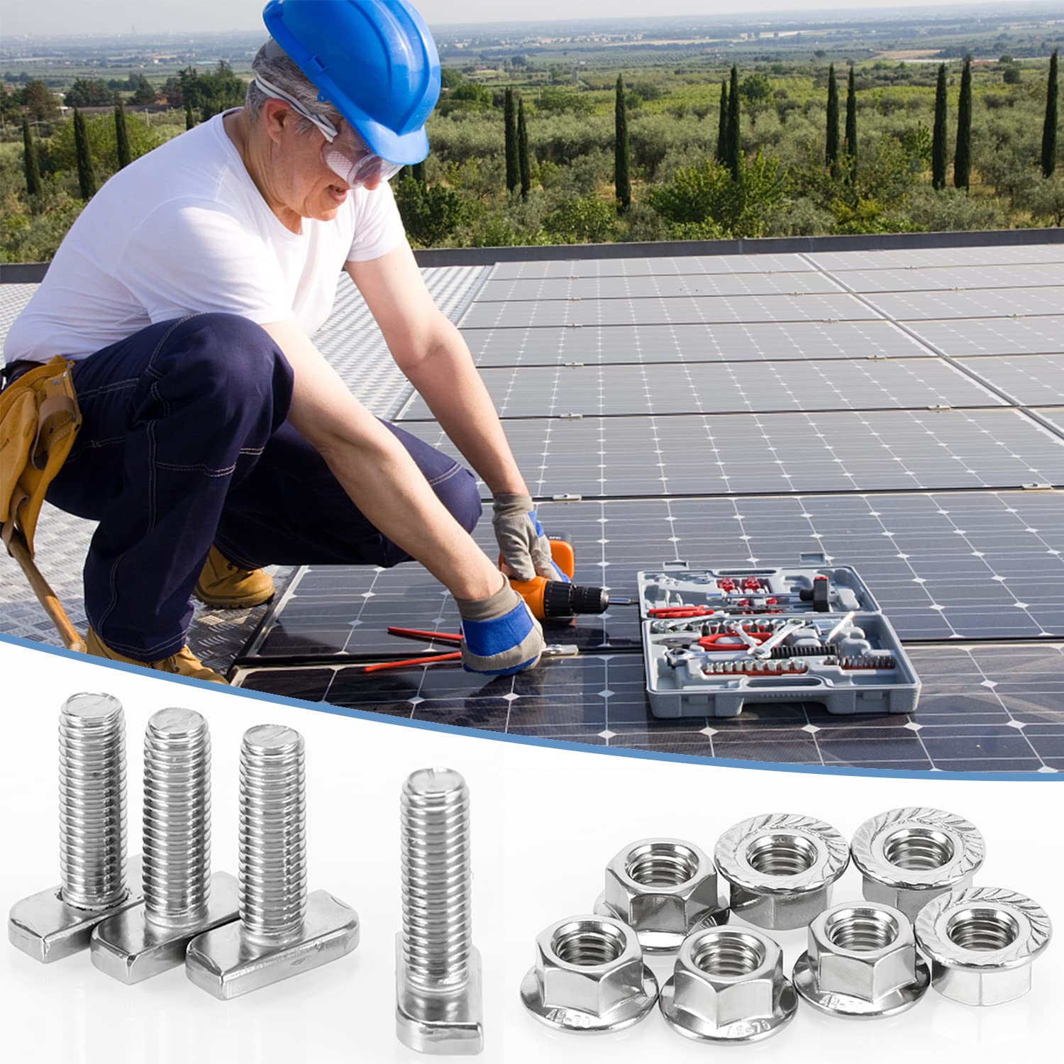 VITI E RONDELLE In Acciaio Inox Morsetto Per Cucitura Tetto Affidabile - Foto 10