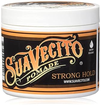 Suavecito Pomade Firme Strong Hold 5 oz, 1 Pack - Strong Hold Hair Pomade For Men - Medium Shine Water Based Flake Free Hair Gel - Easy To Wash Out - All Day Hold For All Hair Styles
