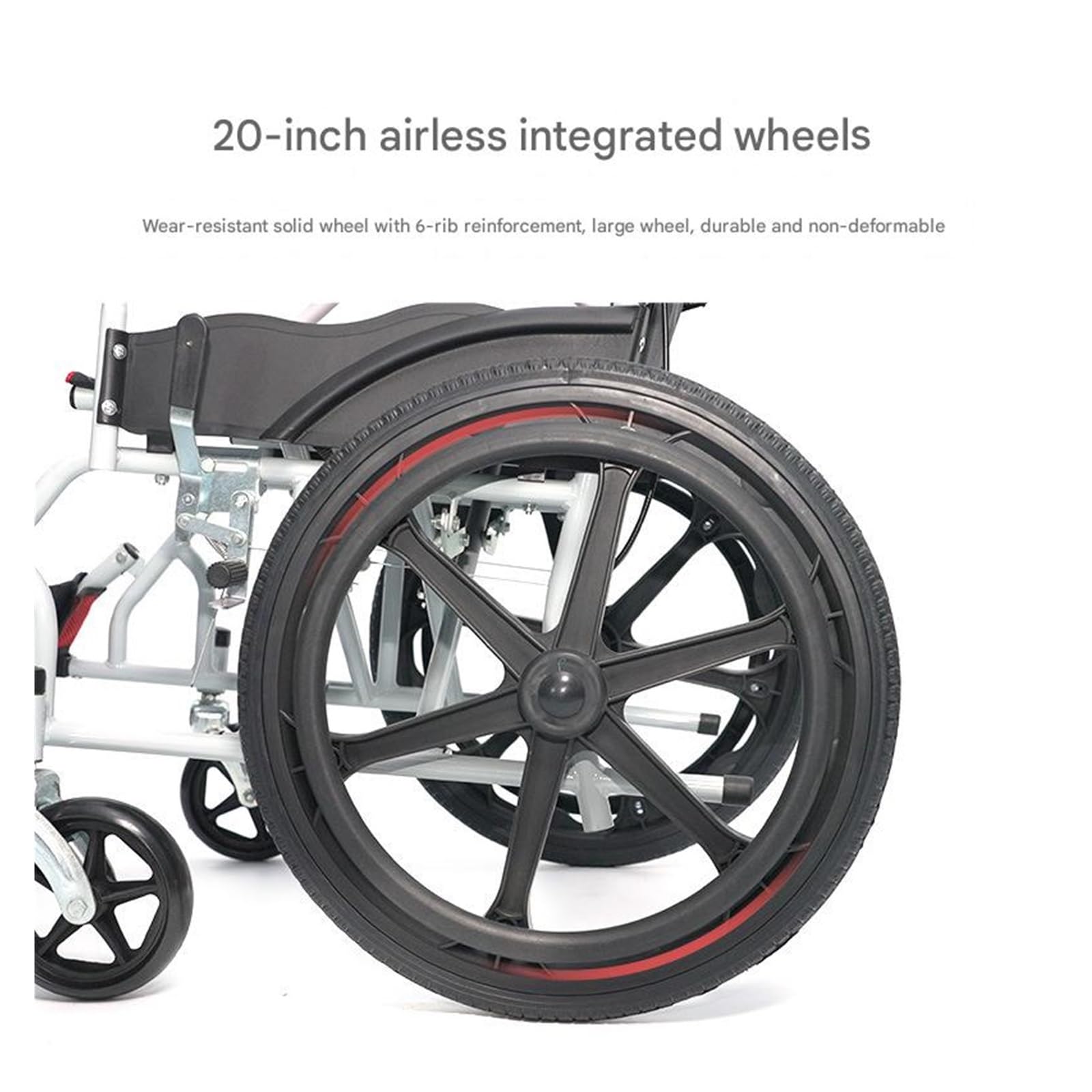 Silla De Ruedas Plegable Ligera 12kg - Para Mayores Y Adultos Con Frenos Seguridad, Todo Terreno Y Respaldo Ajustable Para Playa/Ciudad