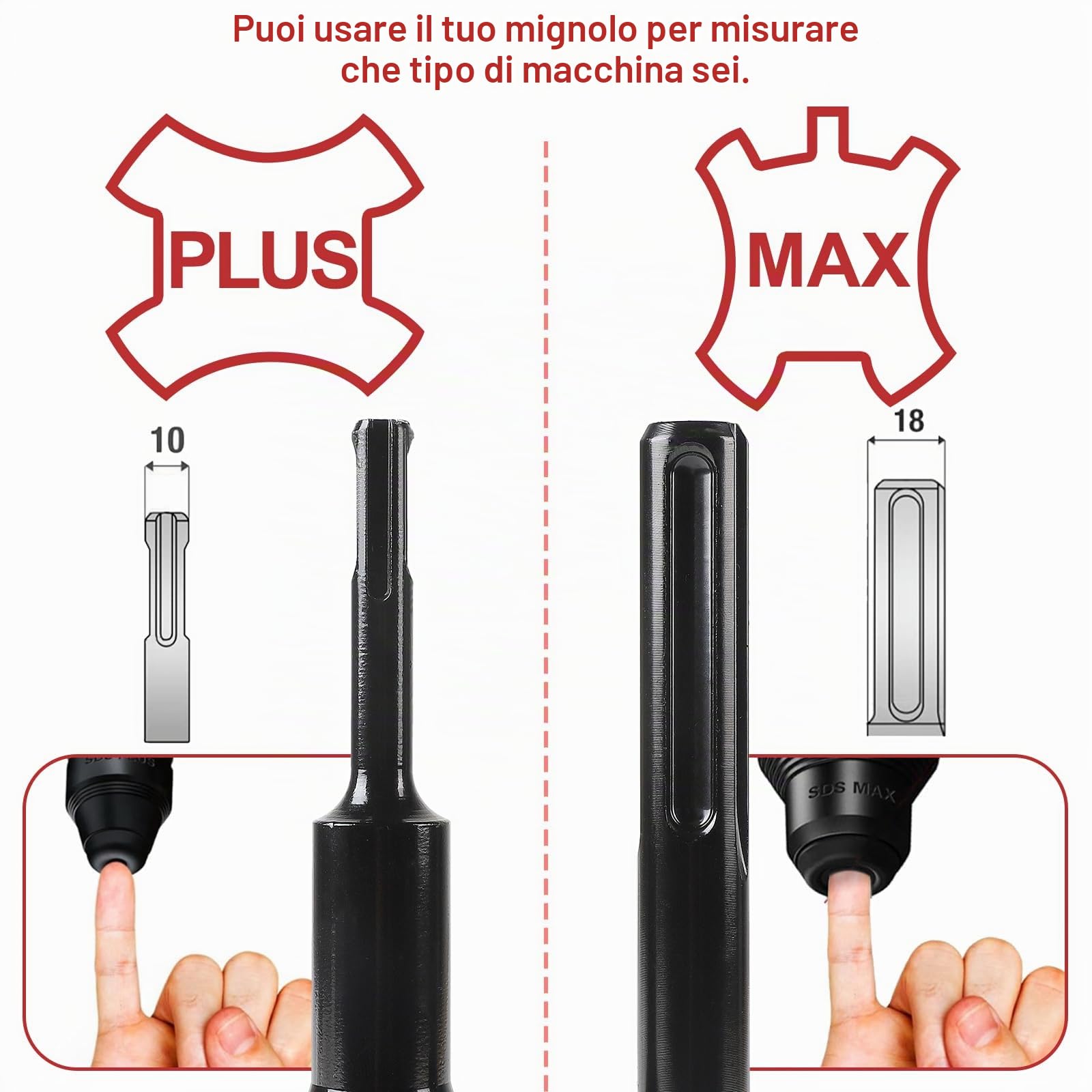 CPROSP Corona Diamantata UNC da 1¼" con Adattatore SDS Plus, L 420 mm | Corona a Nucleo DM 82 mm; Punta per Trapano in Calcestruzzo; Cemento Armato; Muratura e Pietra