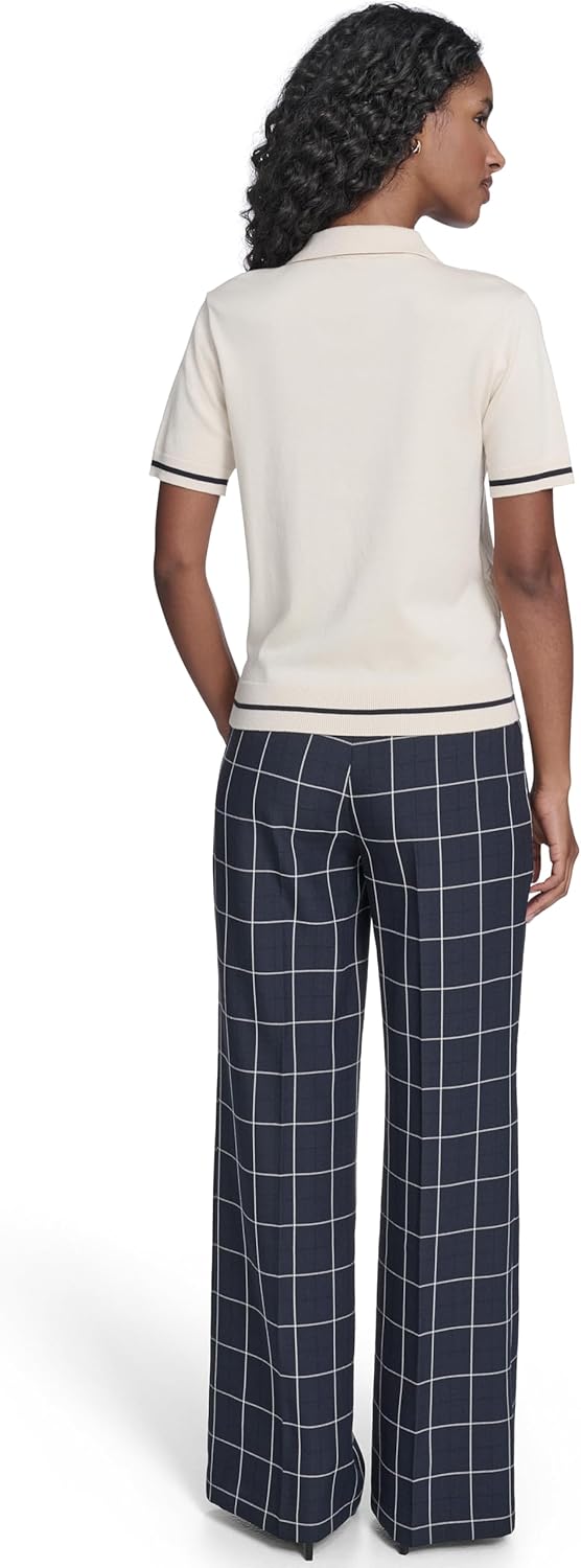 Tommy Hilfiger Womens Short Sleeve Johnny Collar Polo Sweater - Image 7