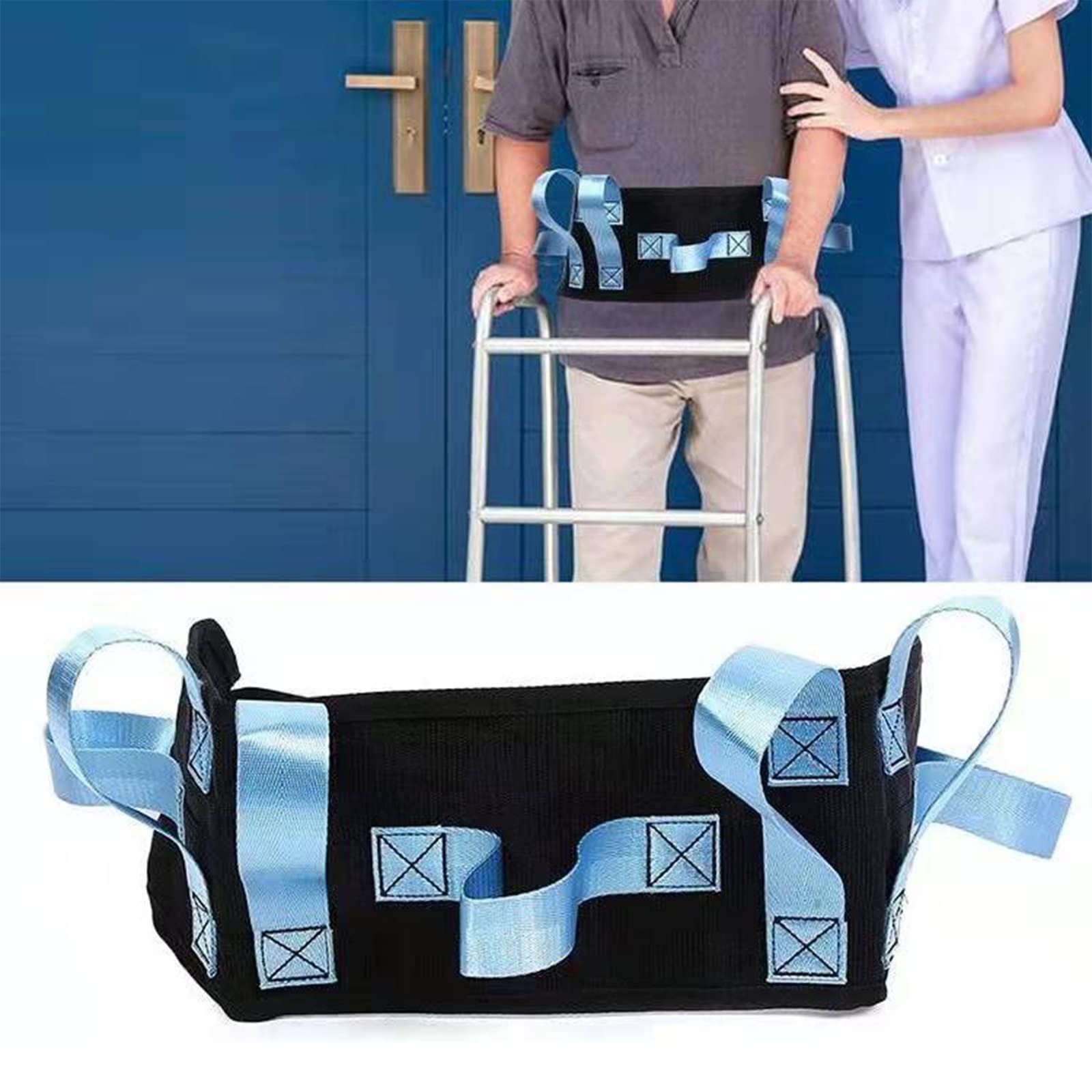 Cinturón de elevación del paciente, cinturón de marcha, con hebilla de liberación rápida Transferencia de seguridad del paciente Herramienta de movimiento para caminar, para ancianos, discapacitados,