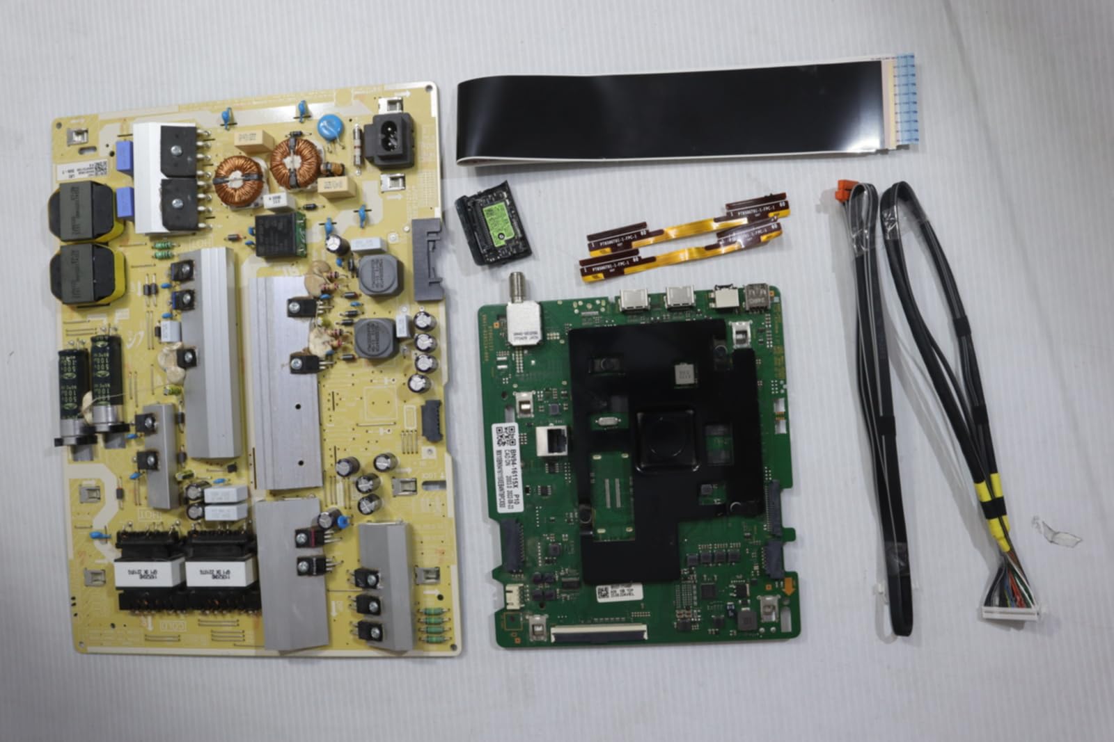 Lutema Television Repair Kit for Samsung UN85TU700DFXZA with TV Main Board Power Supply TCon Cables