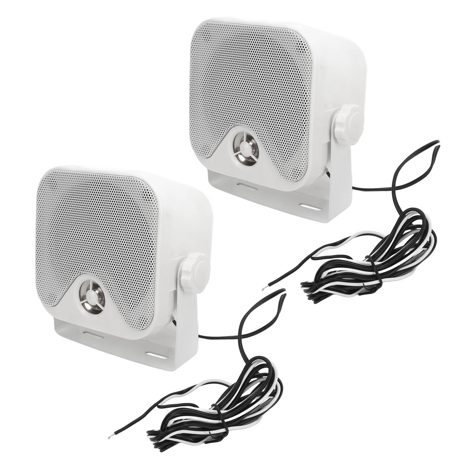 Akozon Altavoces Marinos de Caja de 4 Pulgadas, Sistema de Sonido Resistente Al Agua de 100W para Tractor ATV UTV
