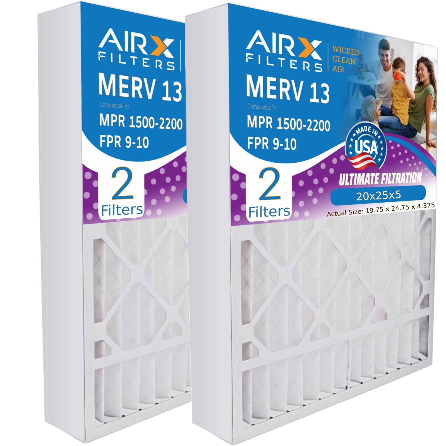 AIRx Filters 20x25x5 Furnace & AC Filter MERV 13 Health for Lennox