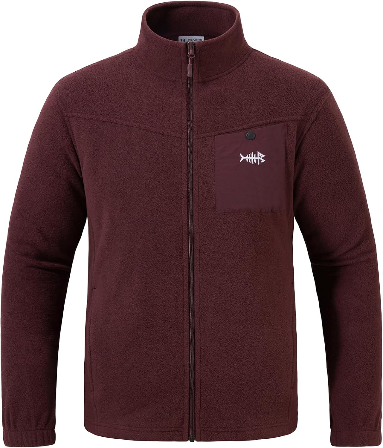 BASSDASH AllDay Men’s Full Zip Fleece Jacket Soft Sweatshirt Breathable Mid-Weight Polar Fleece Winter Coat with Pockets - Image 6