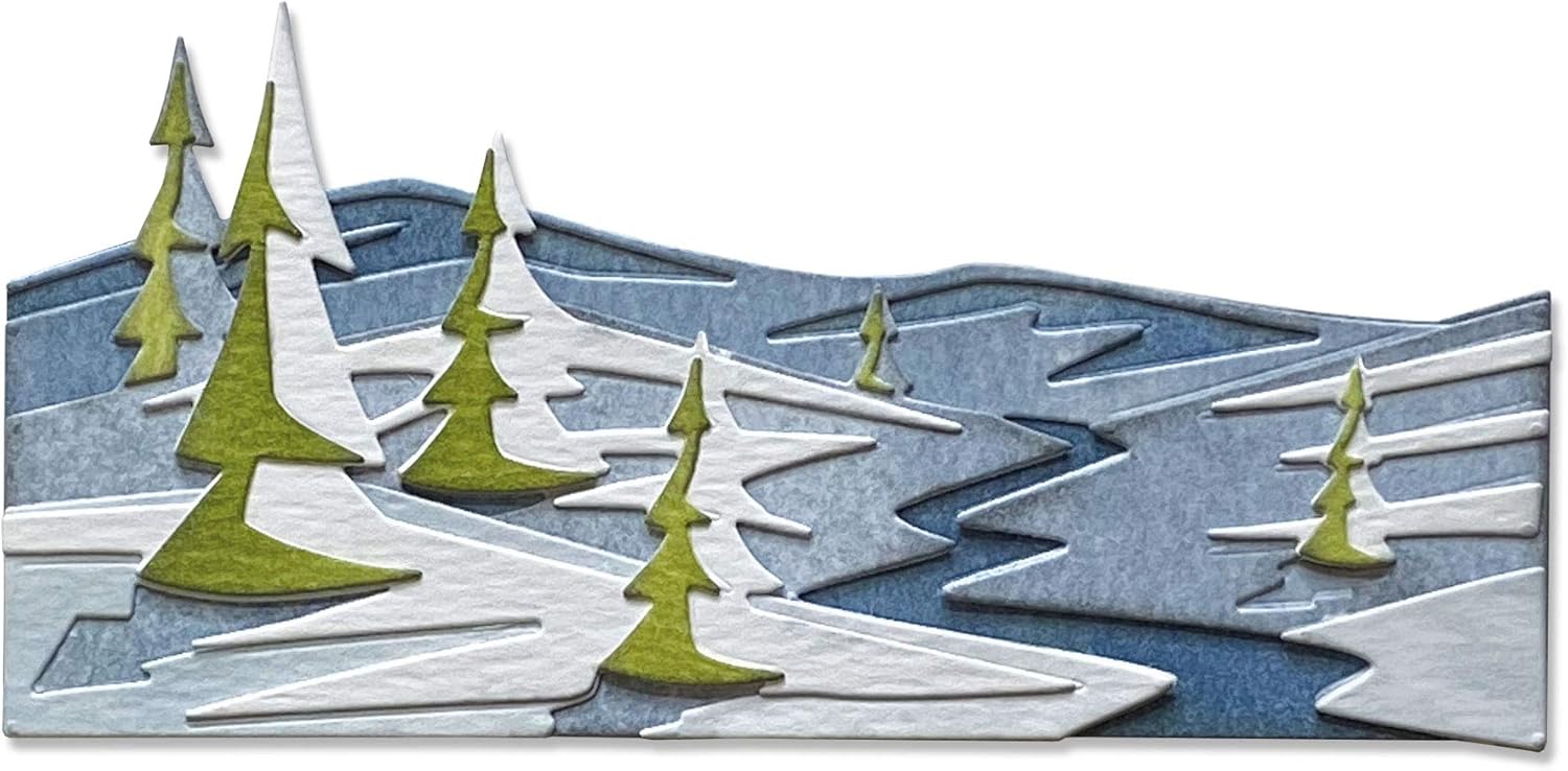 Sizzix THINLITS Dies, Snowscape, Colorize