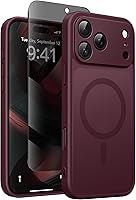 Vista 14 de Funda magnética para iPhone 17 Pro con protector de pantalla de privacidad [compatible con MagSafe] [protección de cámara] [grado militar]