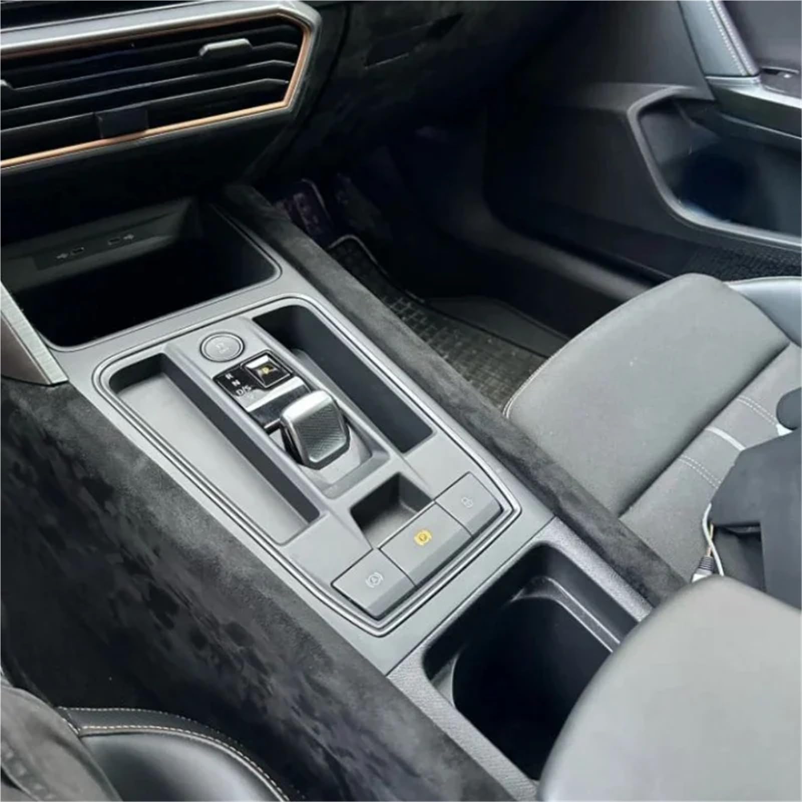 Autohimmelstoff,Dachhimmel Stoff Selbstklebend 50 cm * 100 cm/200 cm/300 Selbstklebendes Wildledergewebe Klebriges Ledertuch for die Autoinnenausstattung DIY Türwerkbank(Dark Grey,50cm x 300cm)