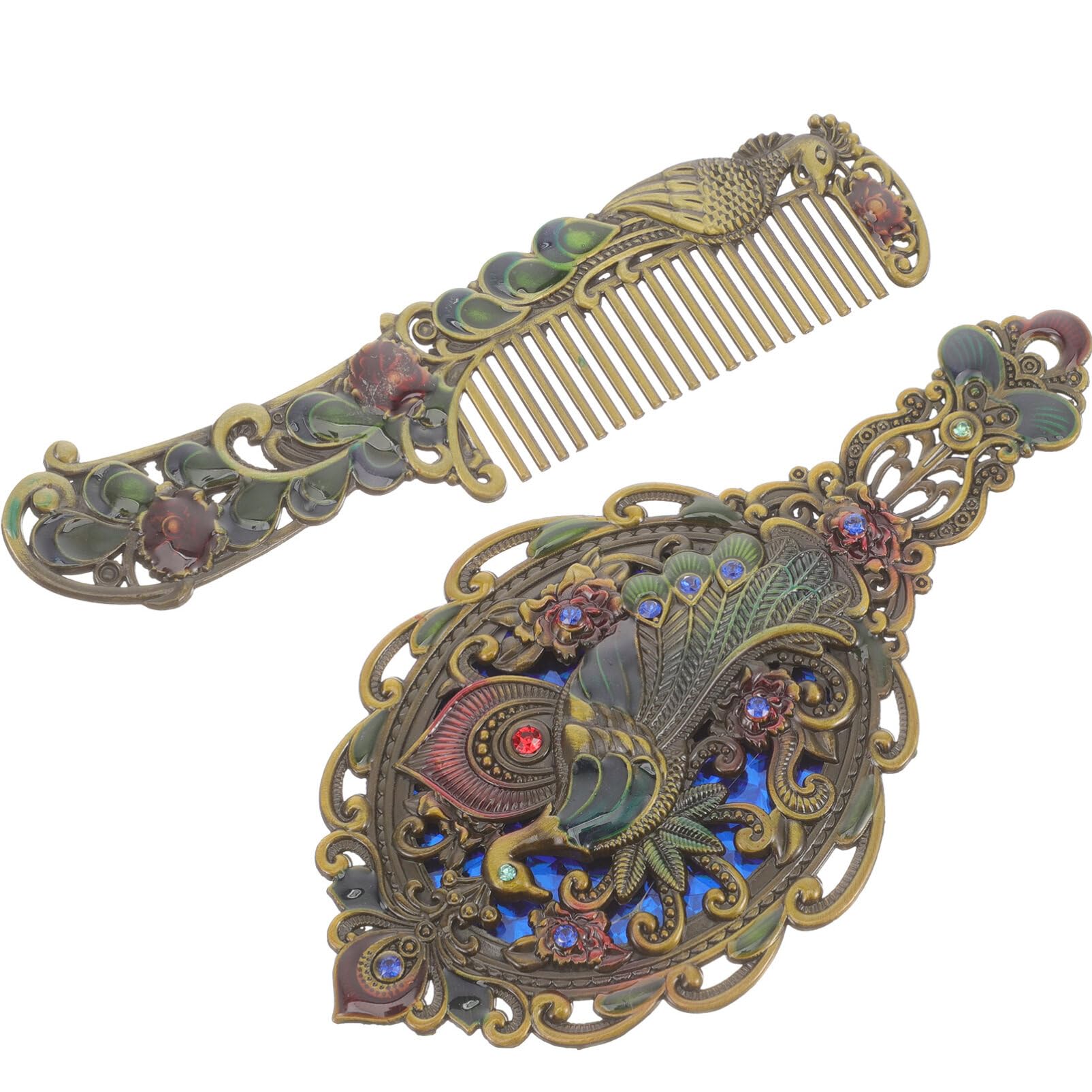 Amazon.com - Beaupretty Antique Mirror Comb Set 1 Set  display picture 2