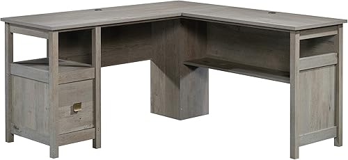 Sauder Cannery Bridge L-Desk, L 59.06" x W 59.06" x H 30.04", Acabado en Roble Dintel