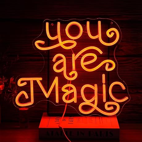 Orange Neon Sign, the Magical Ambiance Enhancer