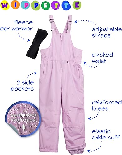 Miniatura 2 de Overol con peto de nieve para niñas, con aislamiento impermeable, para snowboard, esquí, nieve, para niñas (5-18)