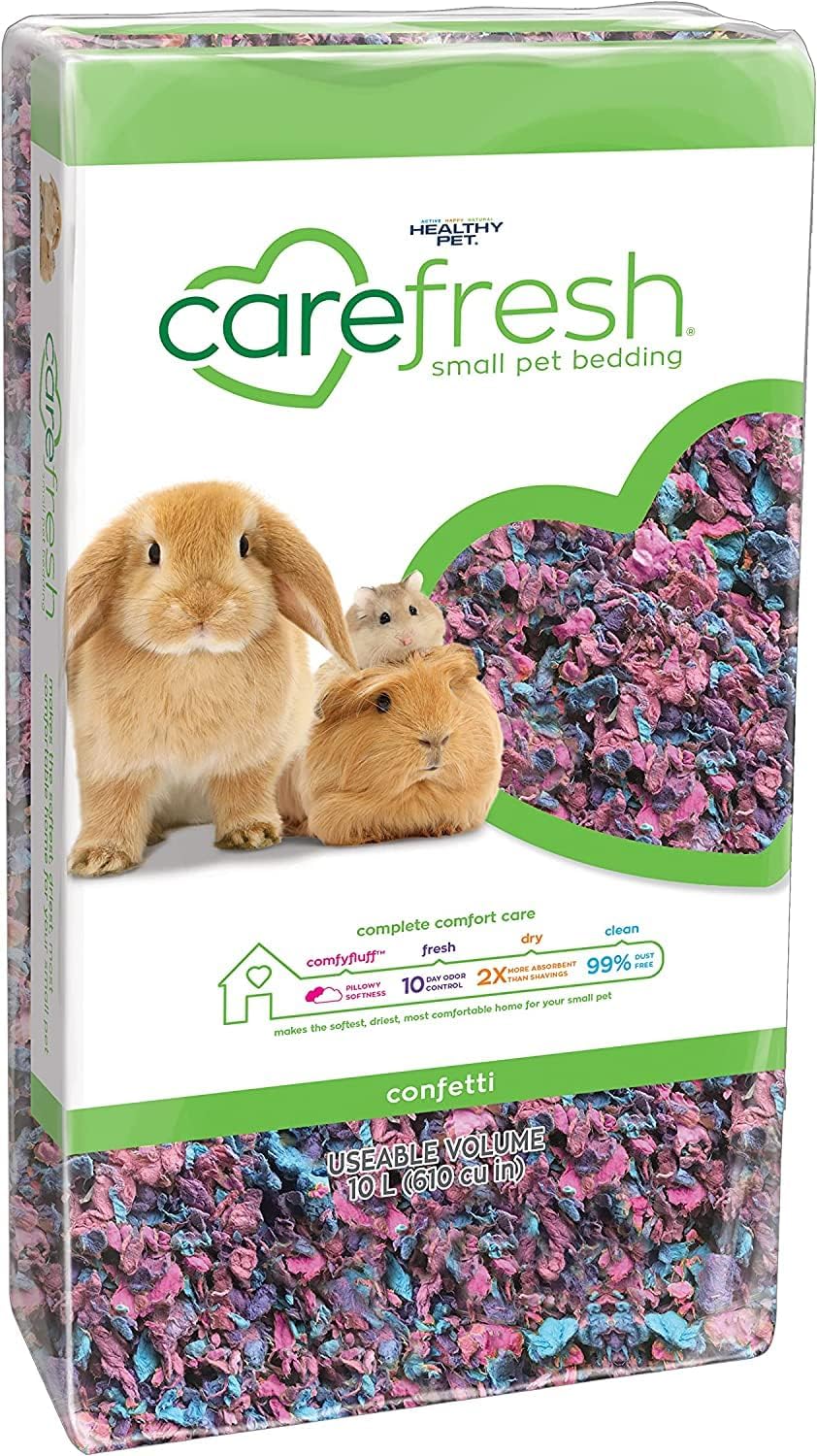 CAREFRESH Carefresh Confetti 10L for Small Animals such as Hamsters, Rabbits, and Guinea Pigs (1kg)
