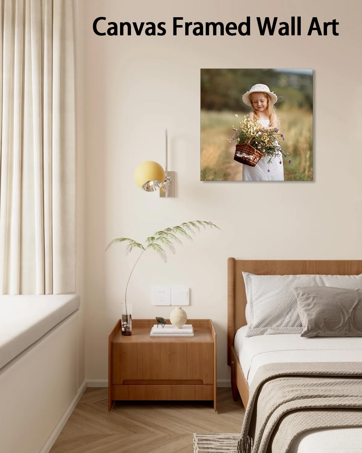 AbcCustomize Canvas Prints with Your Photos, Custom Canvas for Living Room and Bedroom Decor, Personalized gifts for Friends Lover and Family, Canvas Wall Art for Gifts & Keepsakes, Ready to Hang
