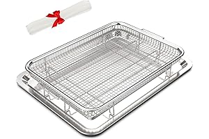 Oven Air Fryer Pan: 15.5” X 11.6”