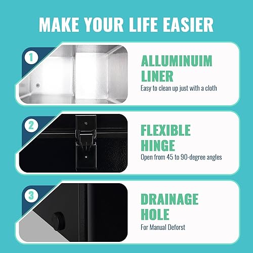 Miniatura 6 de Congelador de pecho pequeño con cesta extraíble, congelador compacto con panel de control digital rangos de temperatura de -12  a 50 , mini